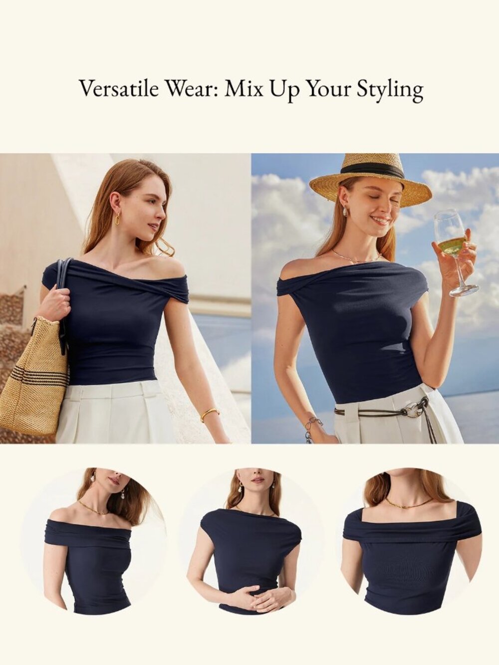 NWT OGL Top Eco-SkinKiss Multi-wear Versatile Necklines Brami Top Black M - Picture 8 of 13